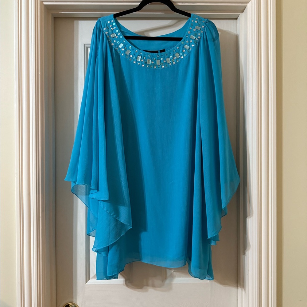Plus size Turquoise shirt